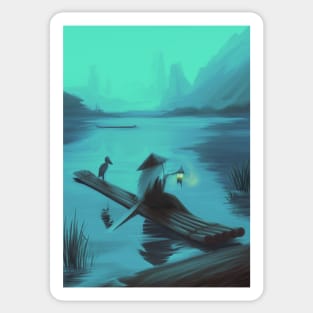 Silent lake Sticker